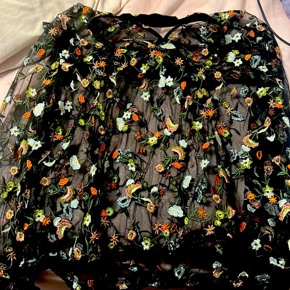 Transparent Flower Top